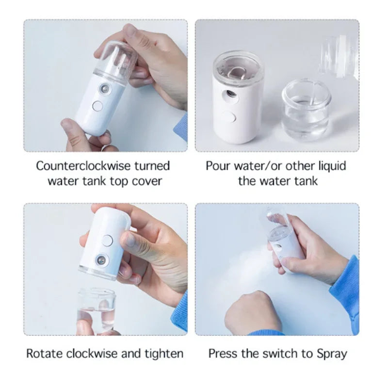 GlowMist Mini Facial Steamer