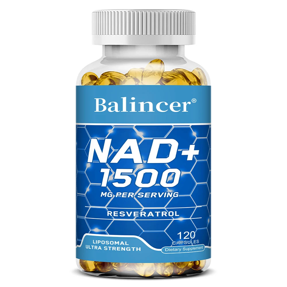 NAD+ Ergänzungsmittel mit Resveratrol – Anti-Aging Energie-Booster 120 Kapseln