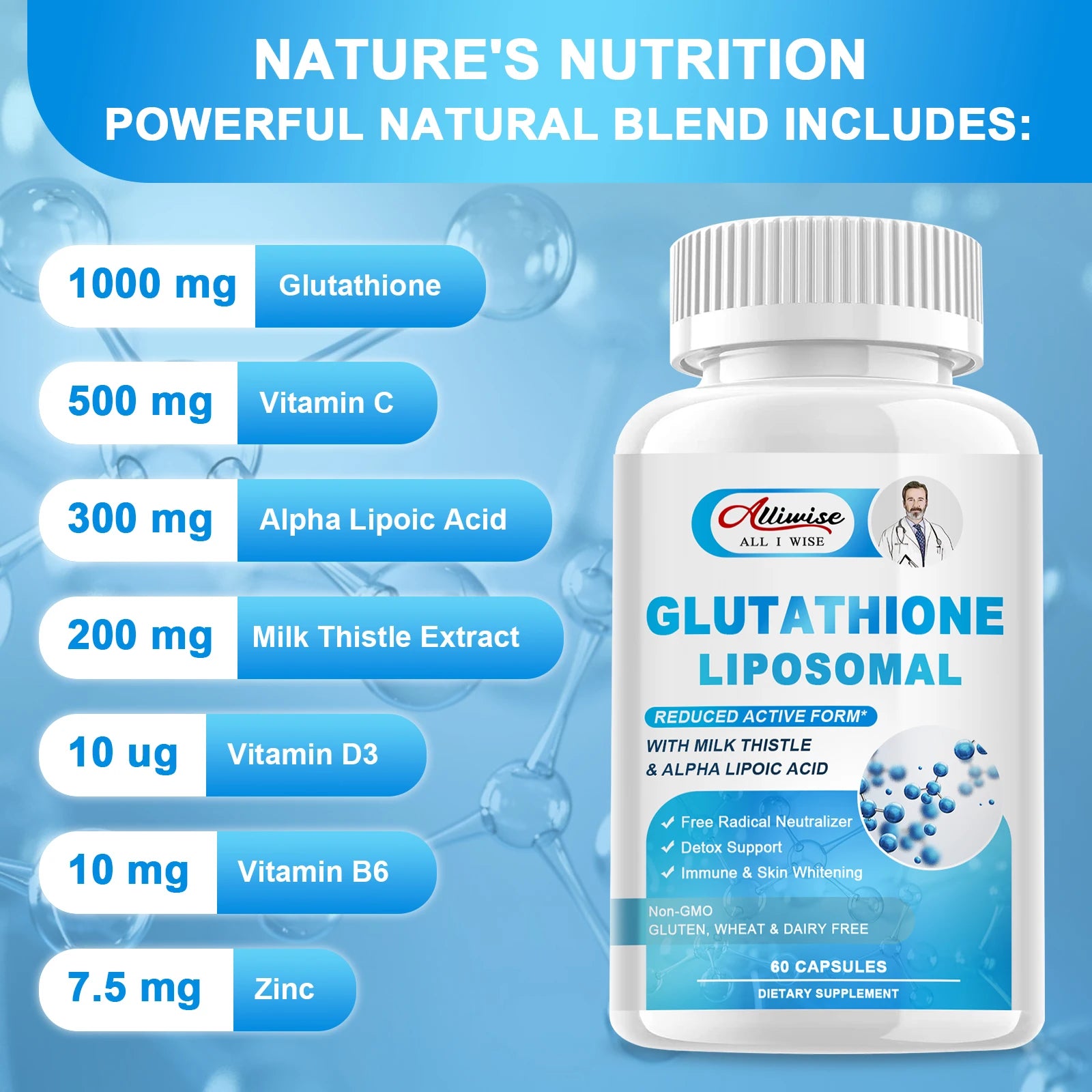 Alliwise Glutathion-Glow-Kapseln