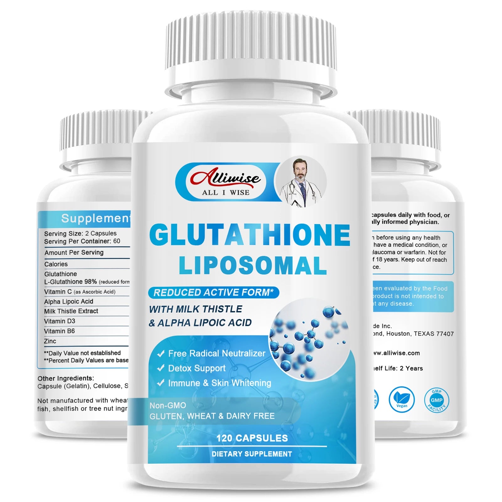 Alliwise Glutathion-Glow-Kapseln