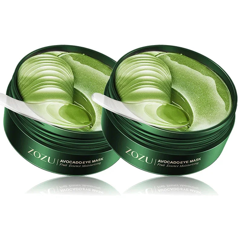 120 Stück Avocado Golden Collagen Augenmasken gegen Augenringe und Tränensäcke, feuchtigkeitsspendend, Anti-Falten-Augenpads, Hautpflegeprodukte