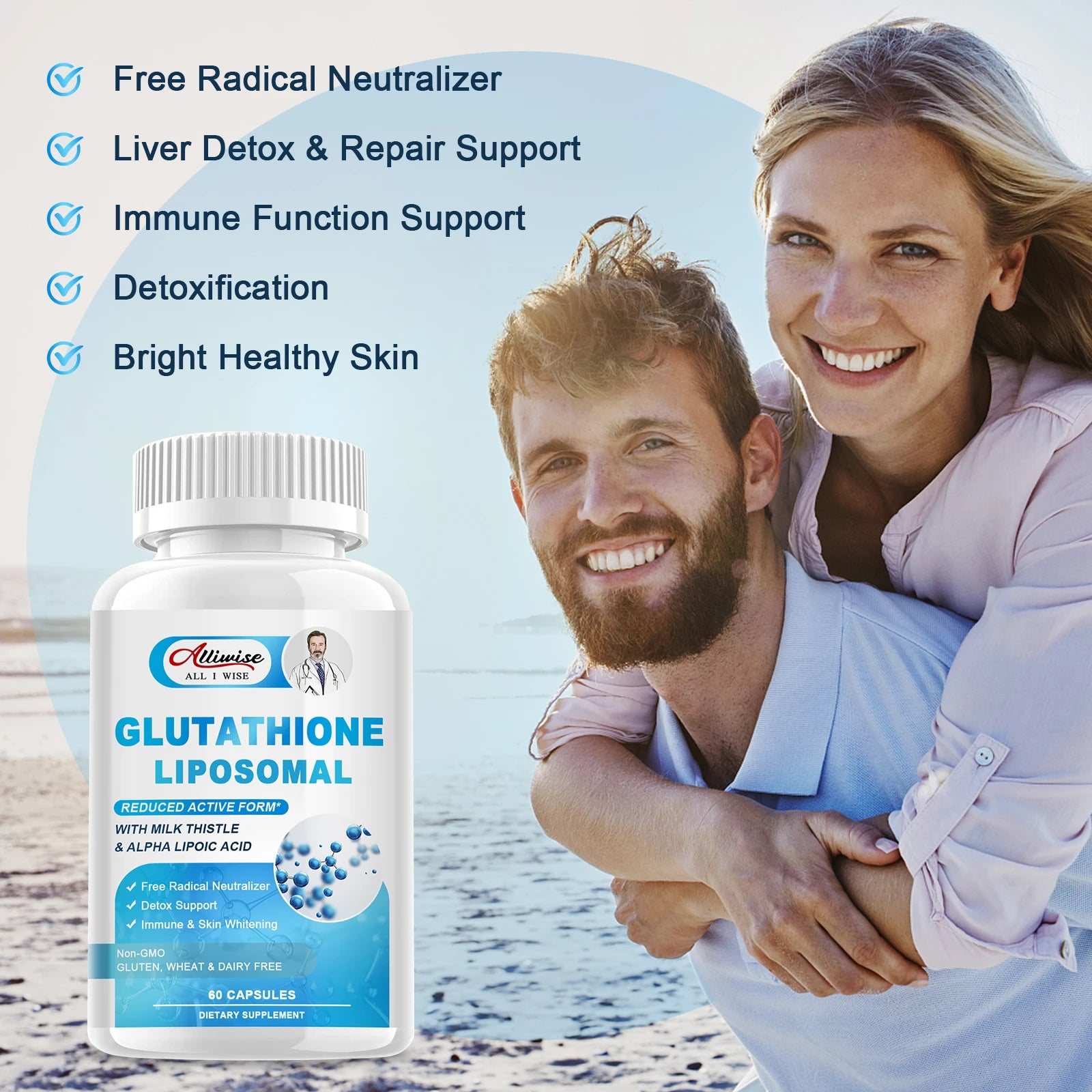 Alliwise Glutathion-Glow-Kapseln
