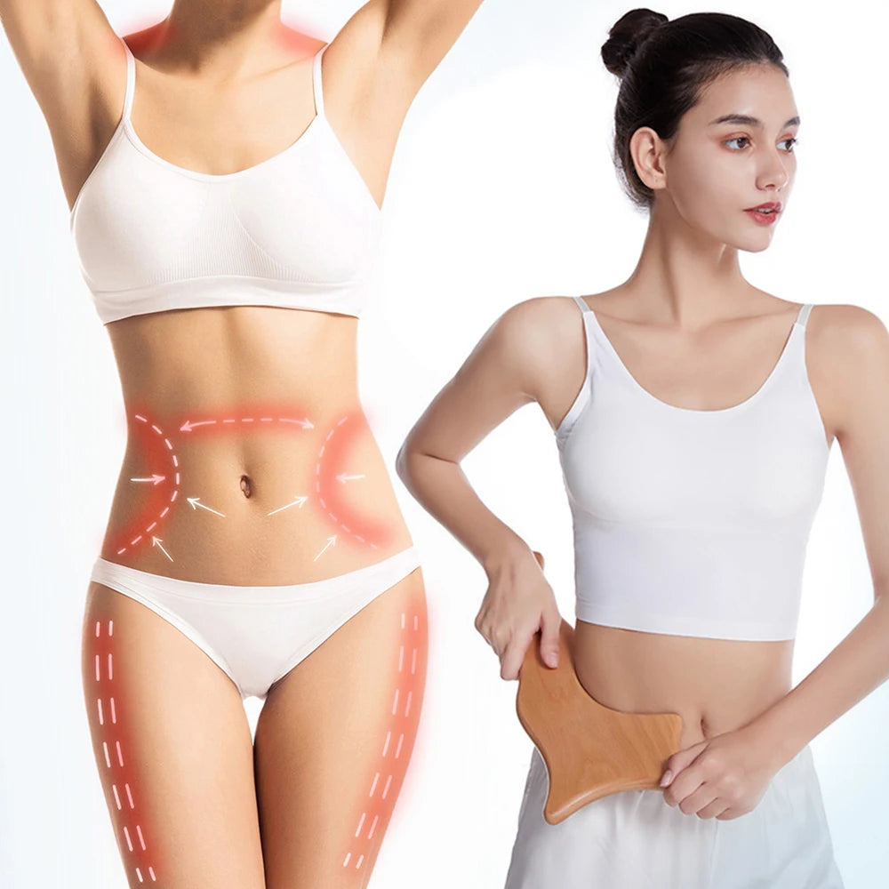 6-in-1-Massagegerät aus Holz zur Lymphdrainage, Anti-Cellulite und Faszienmassage für die Ganzkörper-Muskulaturentspannung