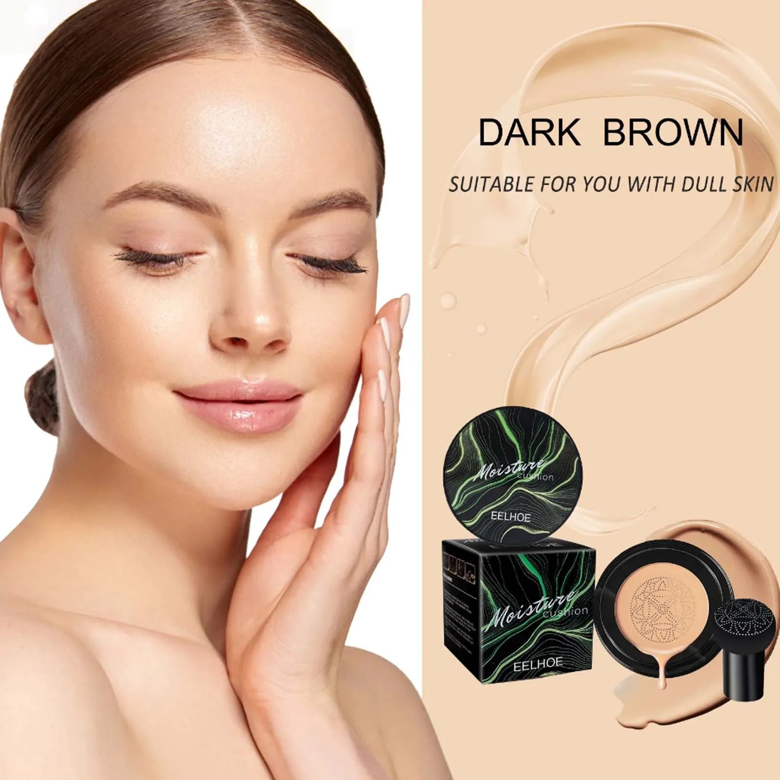 Mushroom Head Air Cushion BB Cream Magic Foundation Gesichts-Concealer Feuchtigkeitsspendend Wasserfest Aufhellend Make-up-Basis Kosmetik