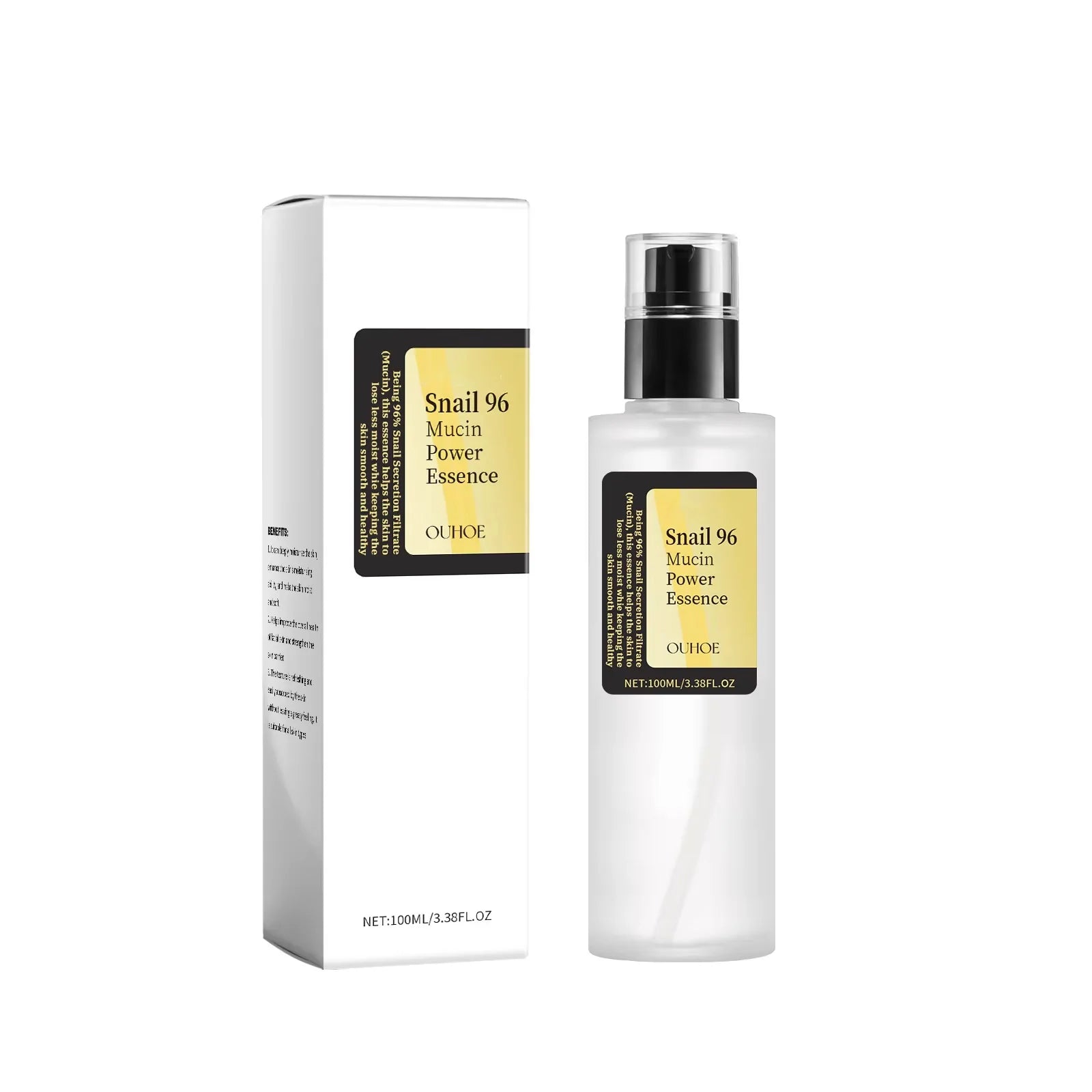 Snail 96 Mucin Power Essence – Mildert feine Linien – Feuchtigkeitsspendend, straffend, festigend, glättend, nährend, aufhellend – Hautpflege