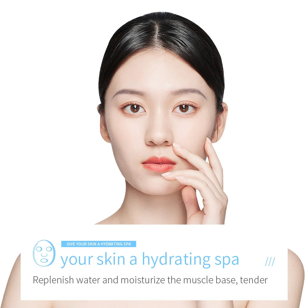 20 Stück BIOAQUA Centella Collagen Gesichtsmasken Feuchtigkeitsspendende, erfrischende Tuchmasken Hyaluronsäure-Gesichtsmaske Hautpflegeprodukte