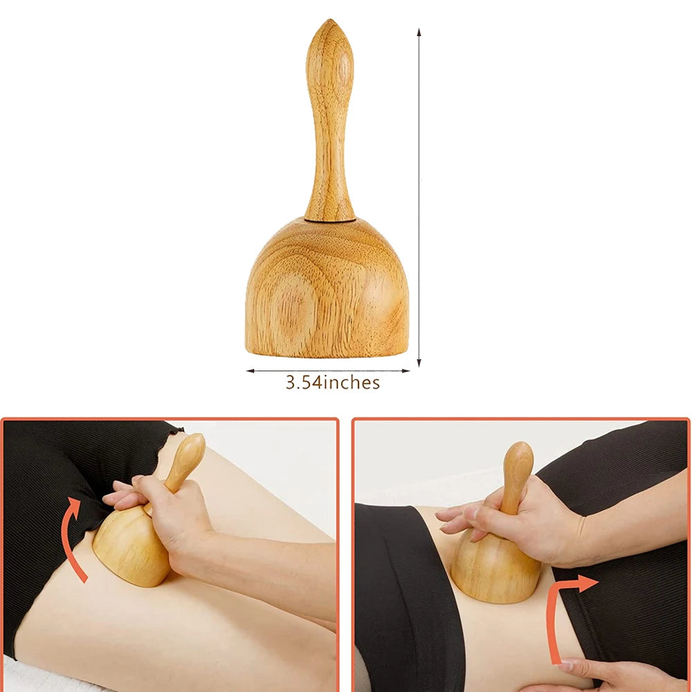 1 Stück Massagegerät aus Holz, Therapiegerät aus Holz zur Linderung von Muskelschmerzen, Körperformungswerkzeug, Faszienmassage