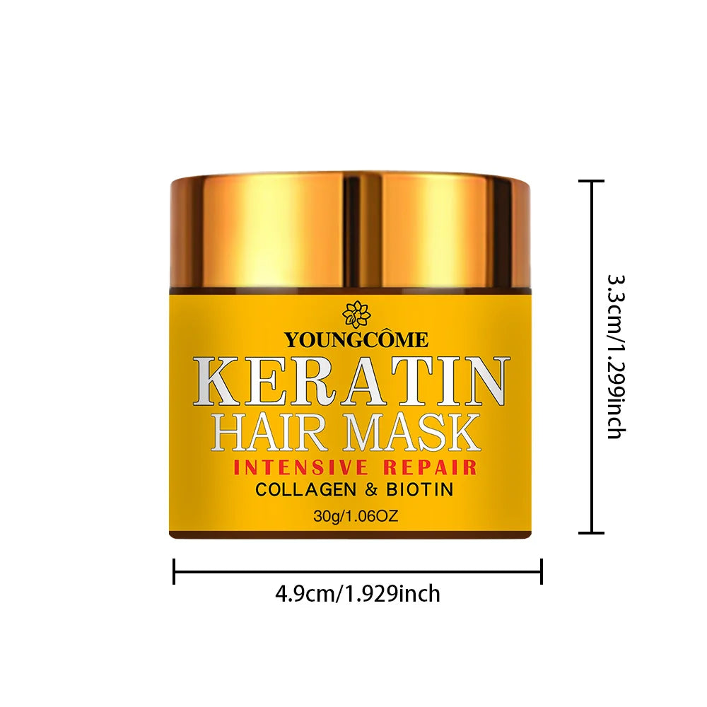 Biotin Kollagen Keratin Haarmaske – Tiefenreparaturbehandlung für trockenes, geschädigtes Haar