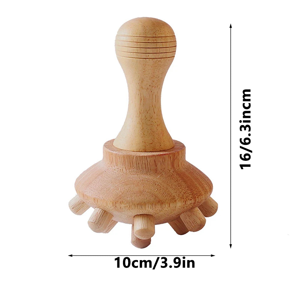 1 Stück Holzmassagegerät Maderoterapia Massageroller Anti-Cellulite Schlankheitsmassage Gua Sha Massagegerät für Körper, Rücken und Füße
