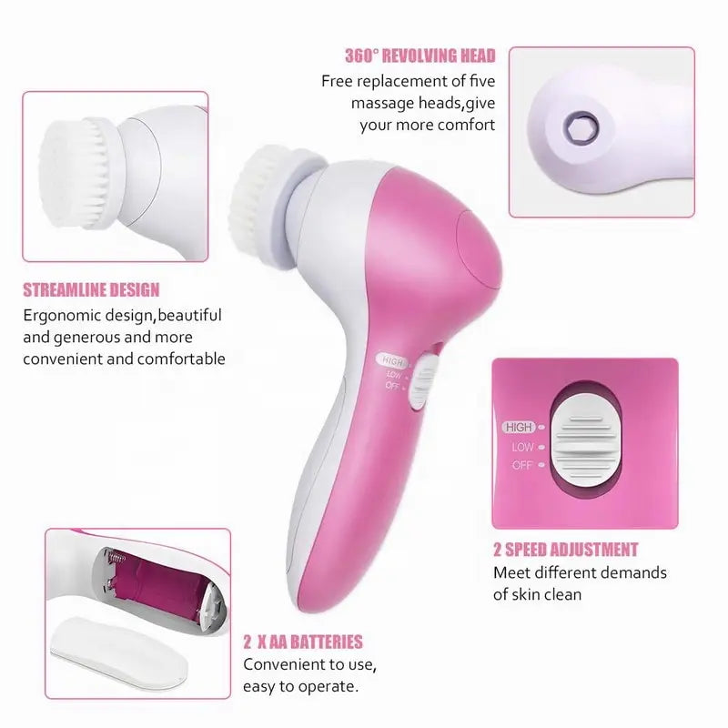 GlowClean 5-in-1 Facial Brush