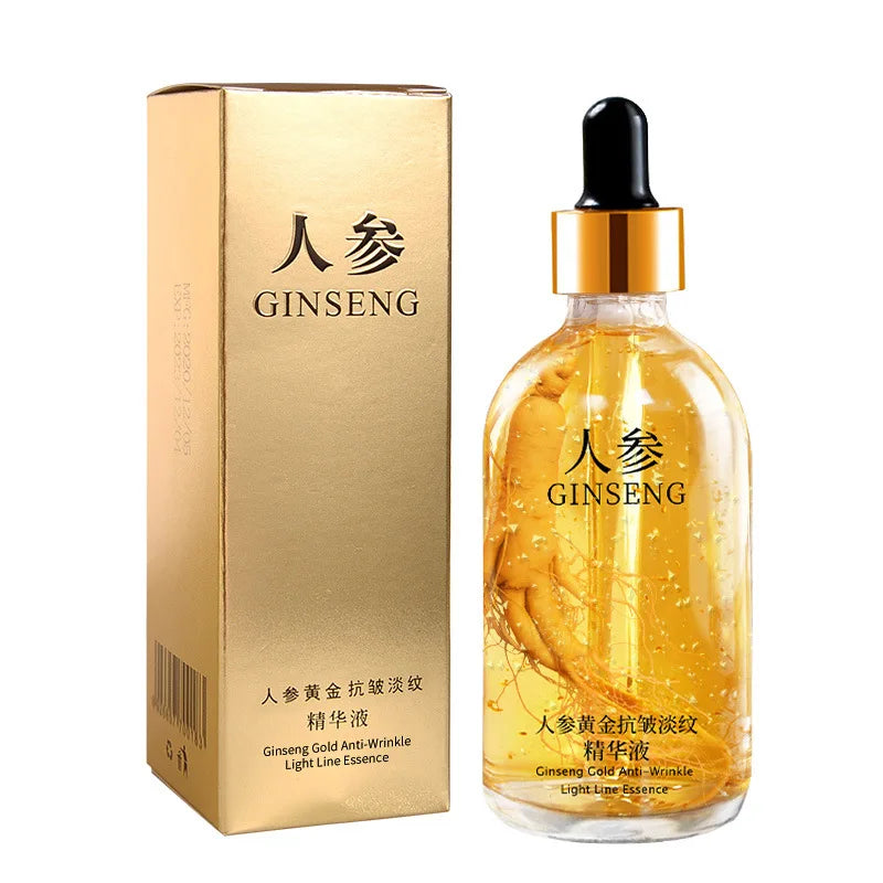 100 ml 24-Karat-Goldfolien-Essenz Feuchtigkeitsspendendes Gesichtsserum für geschmeidige Haut Gesichtsessenz für Dropshipping