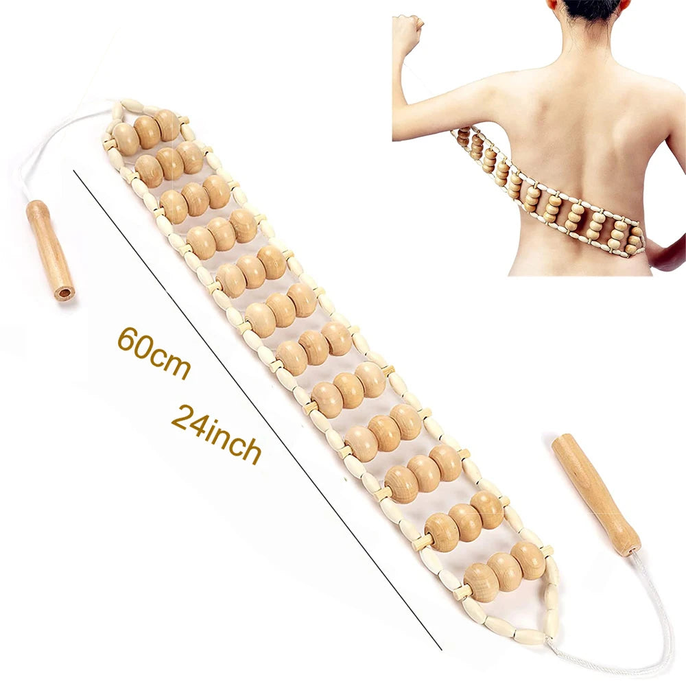 1 Stück Massagegerät aus Holz, Therapiegerät aus Holz zur Linderung von Muskelschmerzen, Körperformungswerkzeug, Faszienmassage