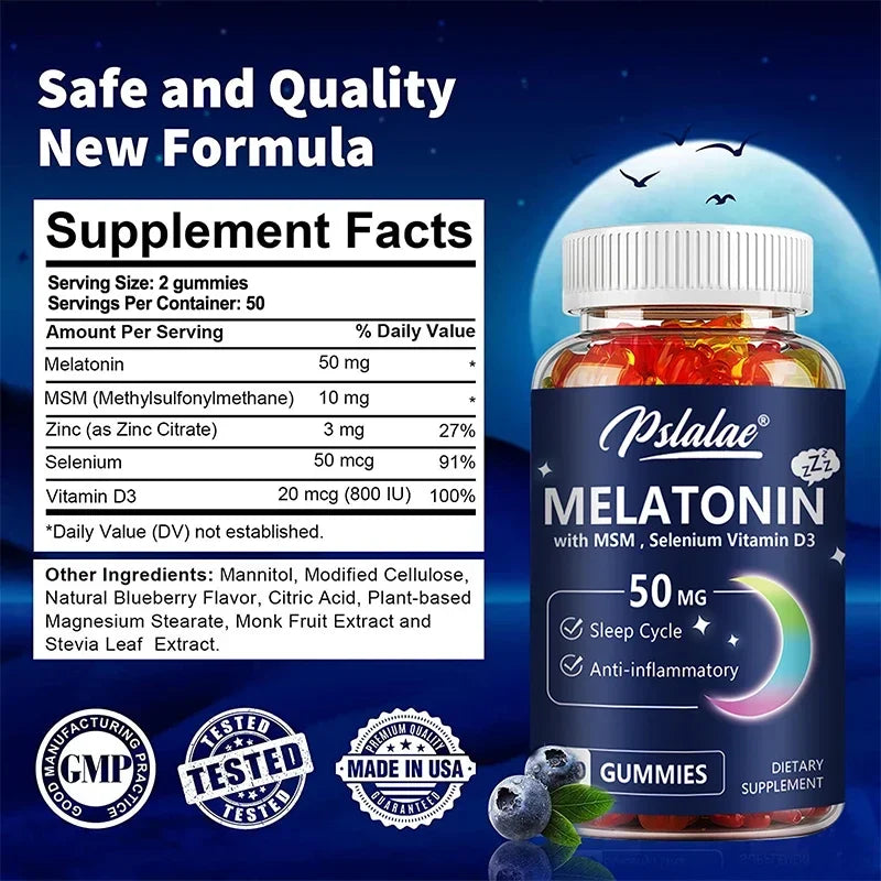 Melatonin-Gummibärchen für tiefen Schlaf