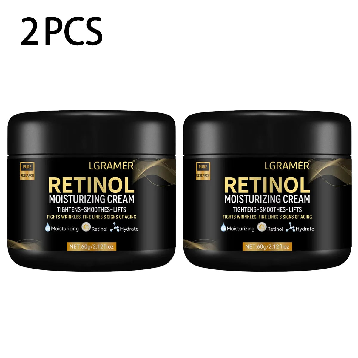 Retinol-Gesichtscreme für Männer – Feuchtigkeitsspendende Retinolcreme gegen Falten, Hautalterung, verfeinert die Poren, hellt die Haut auf und glättet sie.