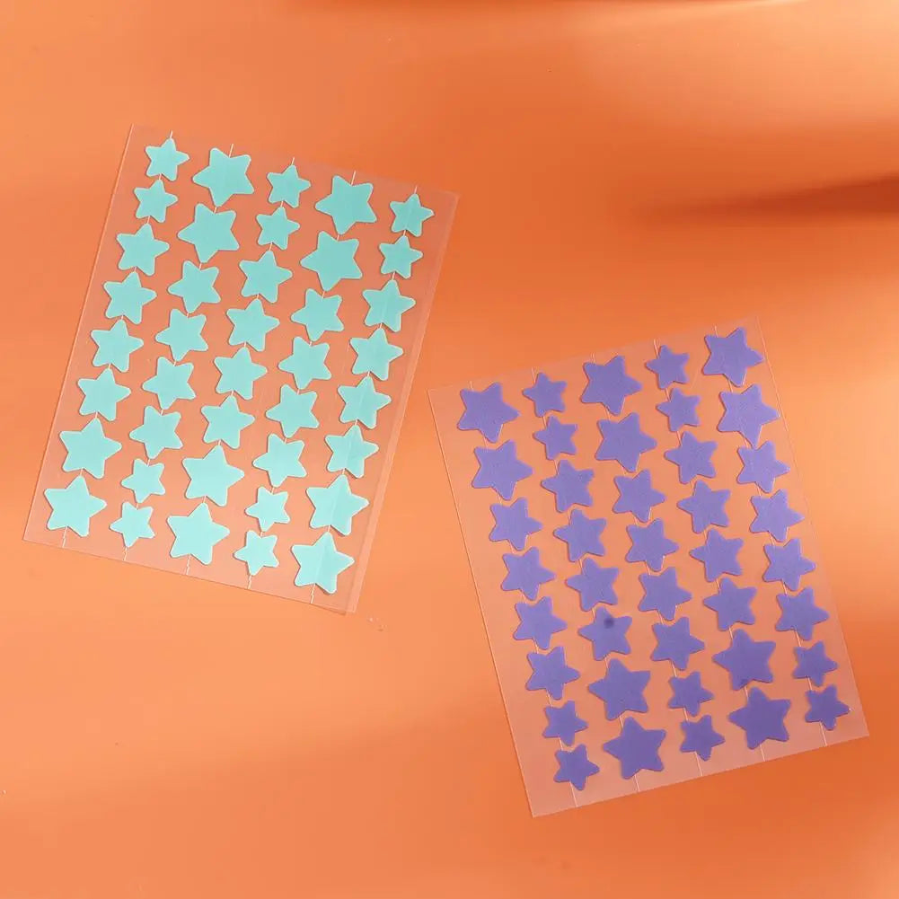 Sternförmiges Akne-/Pickelpflaster, gelbes sternförmiges, absorbierendes Akne-Abdeckpflaster, unsichtbares Hydrokolloidpflaster gegen Akne-Punkte im Gesicht
