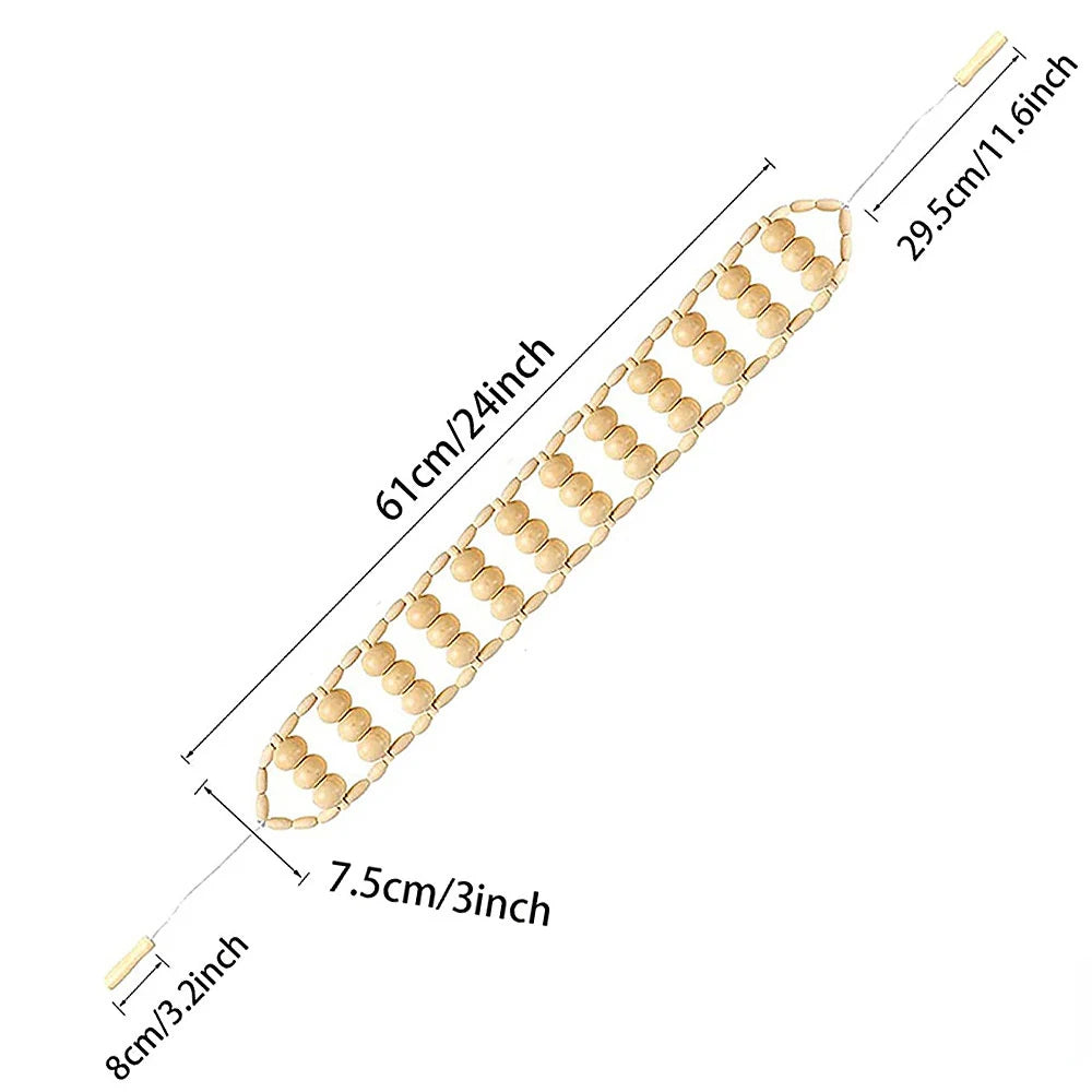 1 Stück Holzmassagegerät Maderoterapia Massageroller Anti-Cellulite Schlankheitsmassage Gua Sha Massagegerät für Körper, Rücken und Füße