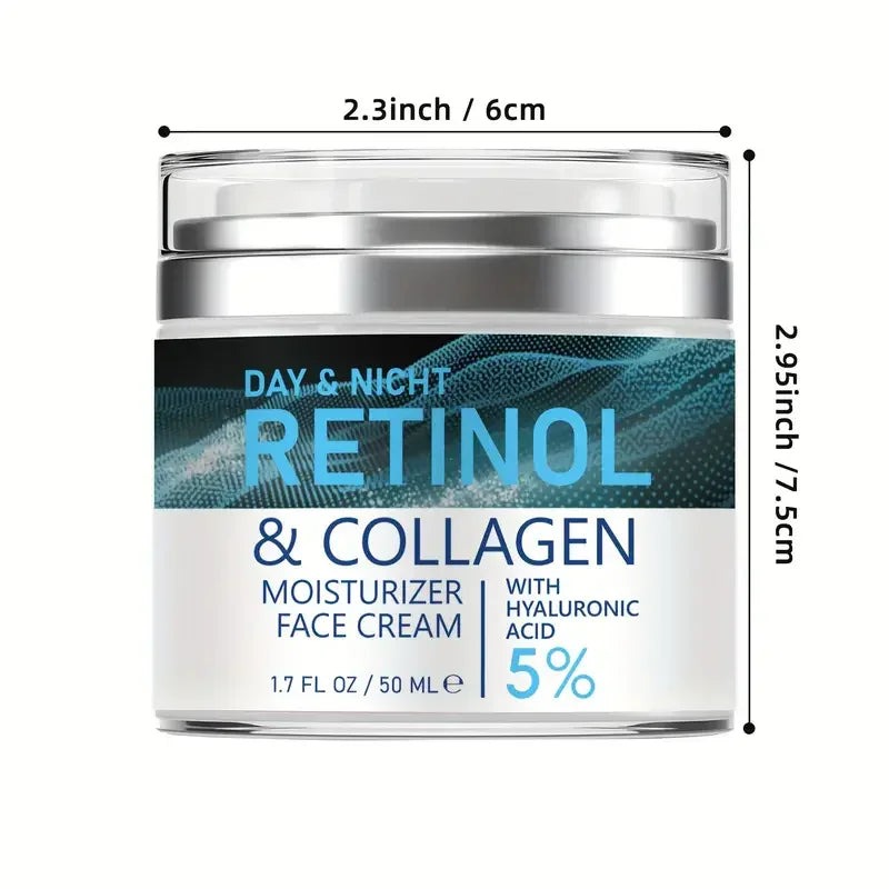 ENVISHA Retinol Collagen Cream - Anti-Aging Face Moisturizer for Wrinkles & Hydration