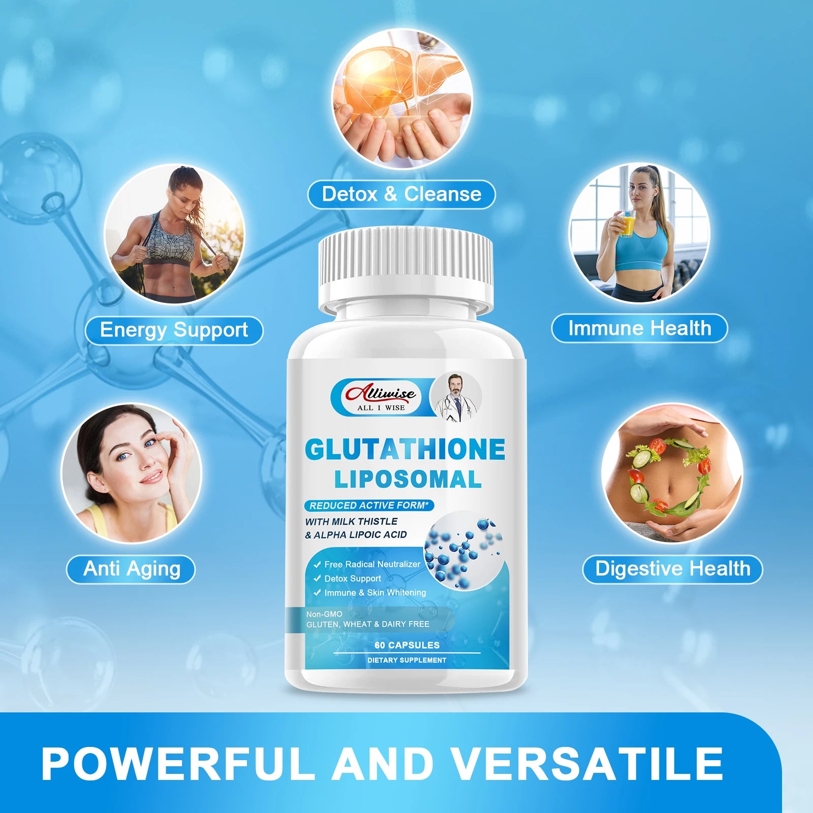 Alliwise Glutathion-Glow-Kapseln