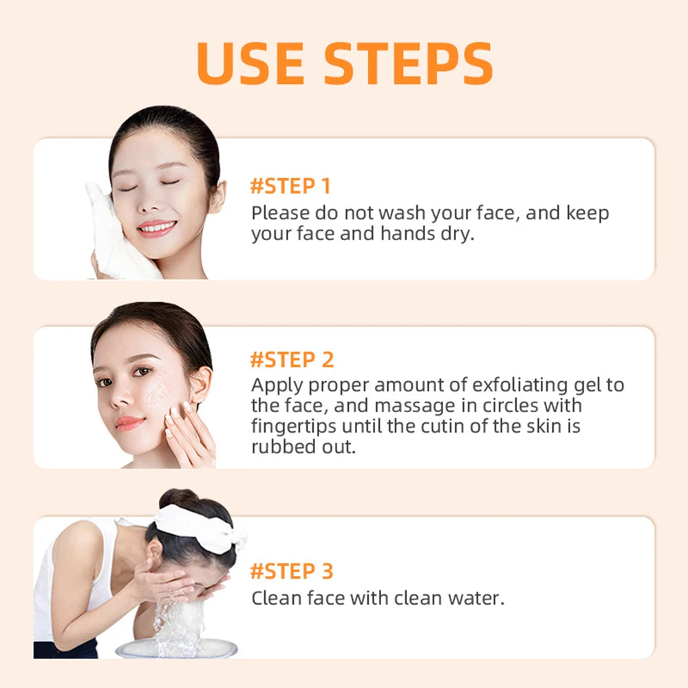 Orange Brightening Peeling Gel - Sanftes Peeling-Gel für strahlende Haut