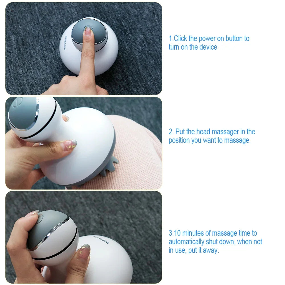 3D Wireless Scalp Massager