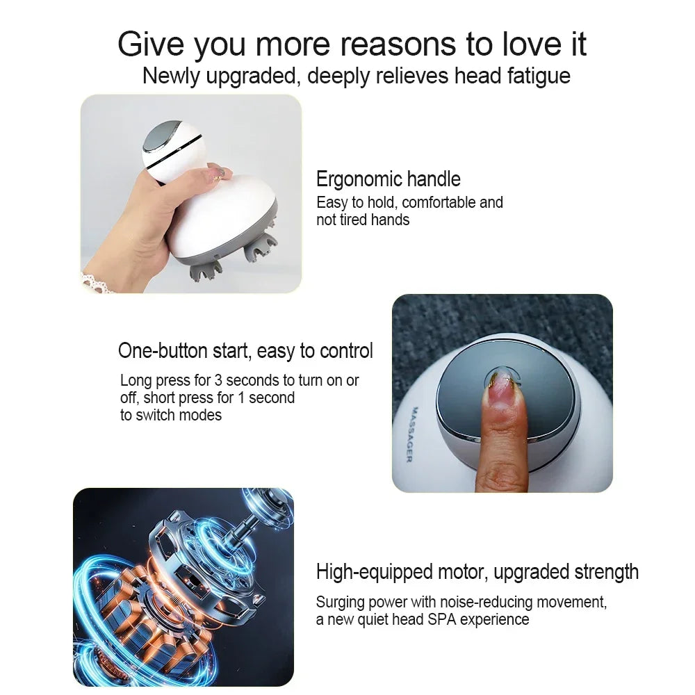 3D Wireless Scalp Massager