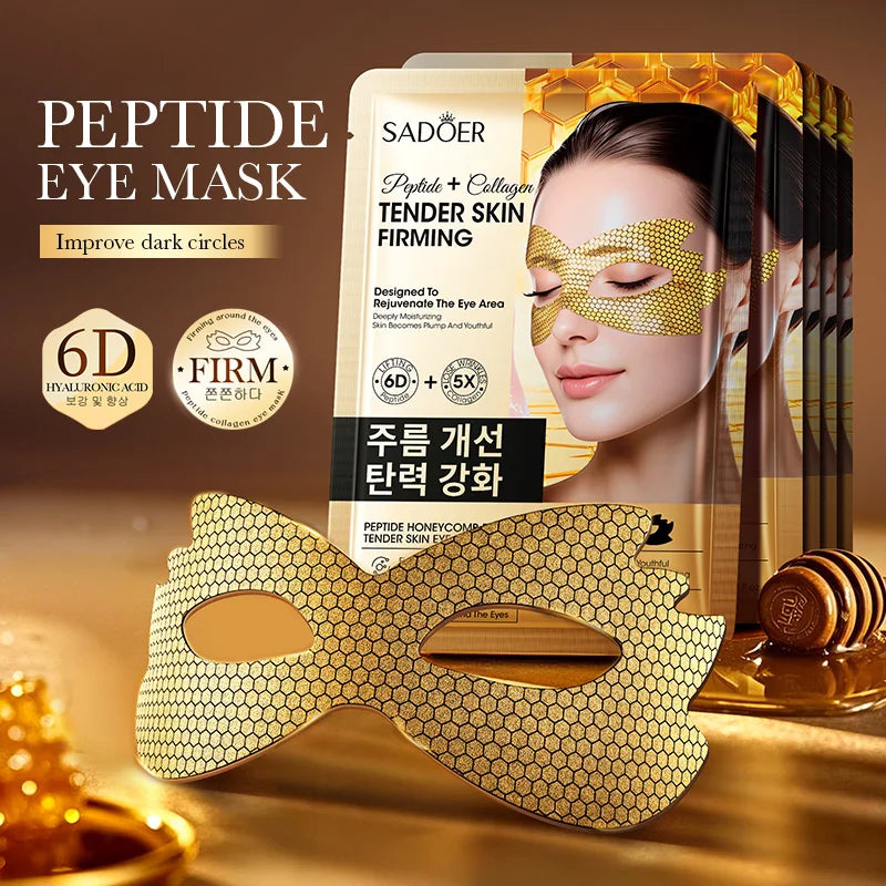SADOER Goldene Peptid-Augenmaske