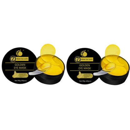 Goldene Augenmaske mit Kollagen und Aloe Vera – Hypoallergenes Feuchtigkeitspflaster, geeignet für alle Hauttypen, erhöht die Leuchtkraft und Elastizität der Haut, reduziert fahle Haut.