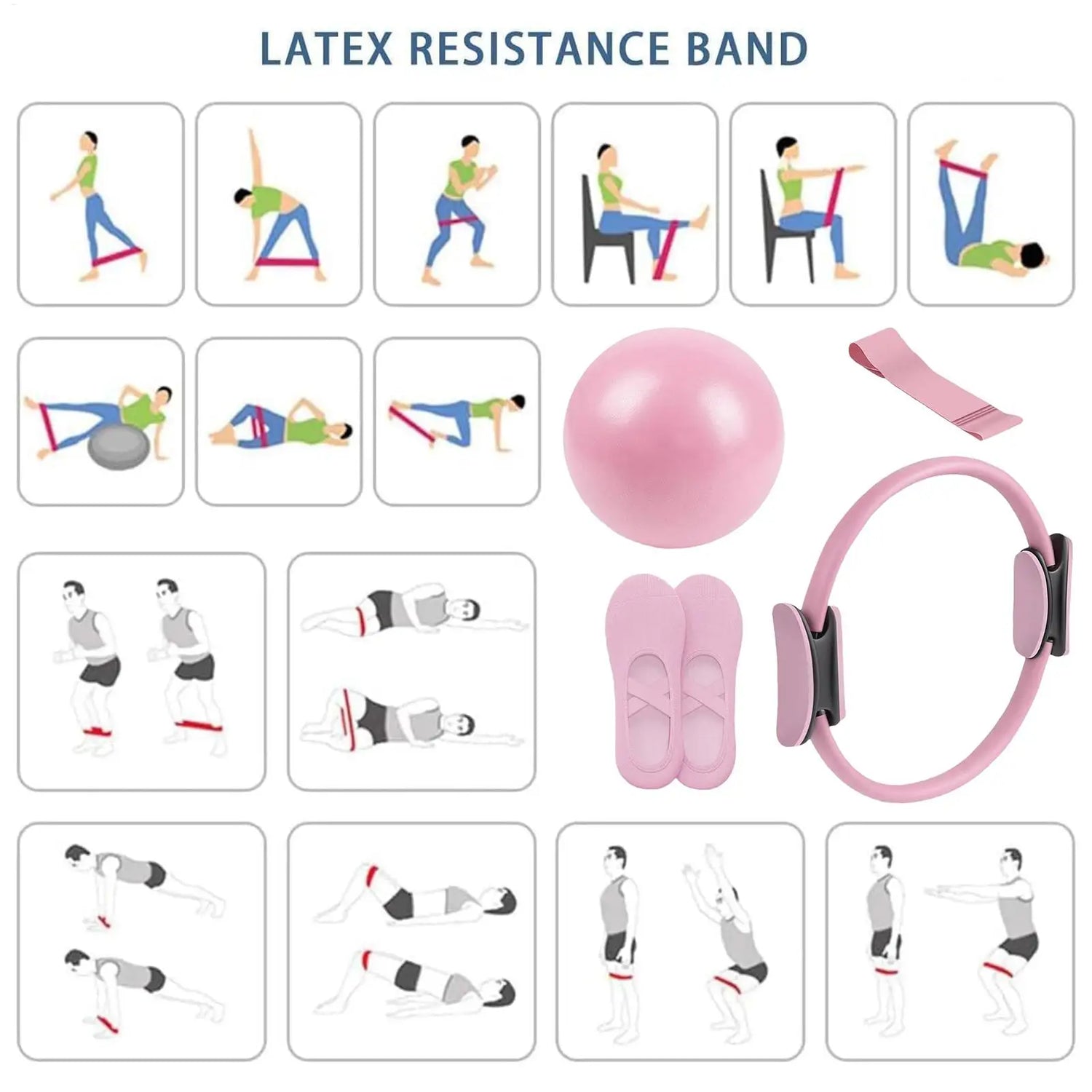 Pilates Ball &amp;amp; Ring Set