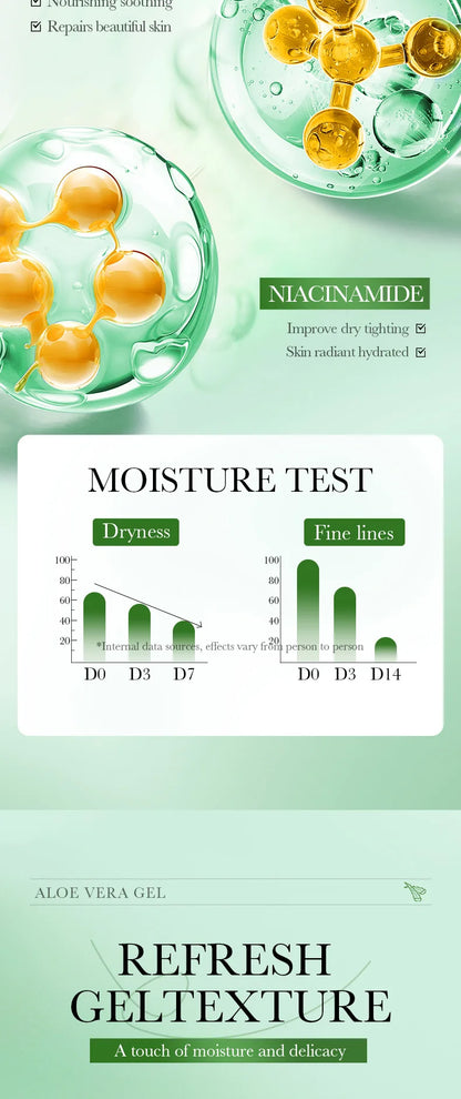 300 g BIOAQUA Feuchtigkeitsspendende und beruhigende Aloe Vera Gel Hautverjüngende Feuchtigkeitscreme für das Gesicht Schönheitspflege