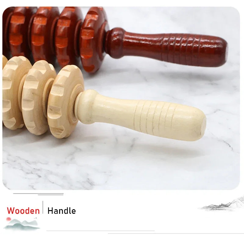 Wooden Muscle Relief Roller