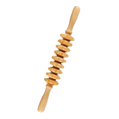 Holzmassagerolle, Lymphdrainage-Massage, Schabmassage, Ganzkörper-Schmerzlinderungswerkzeug, Anti-Cellulitis-Massage