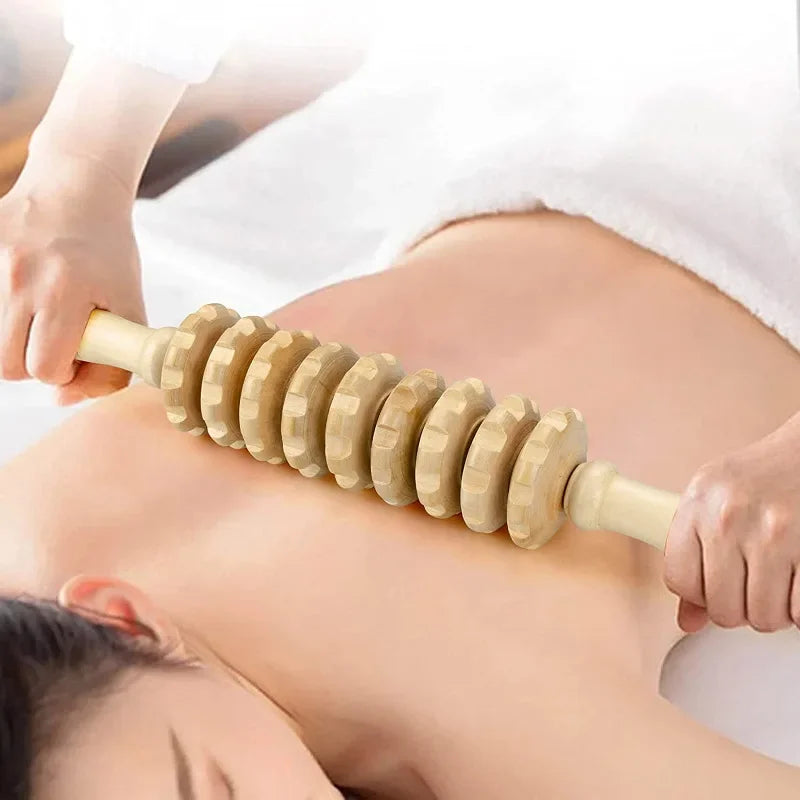 Wooden Muscle Relief Roller