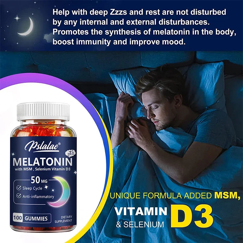 Melatonin-Gummibärchen für tiefen Schlaf