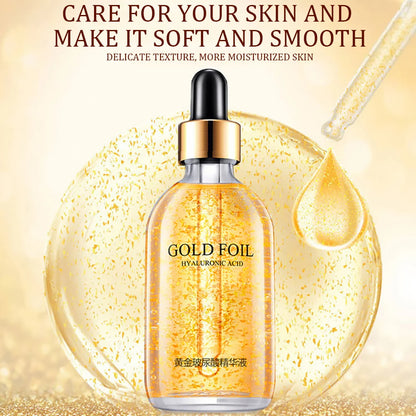 100 ml 24-Karat-Gold-Hyaluronsäure-Nicotinamid-Gesichtsserum – Anti-Aging-Gesichtsstraffung, Kollagen-Essenz, Hautpflege, Aufhellungsserum
