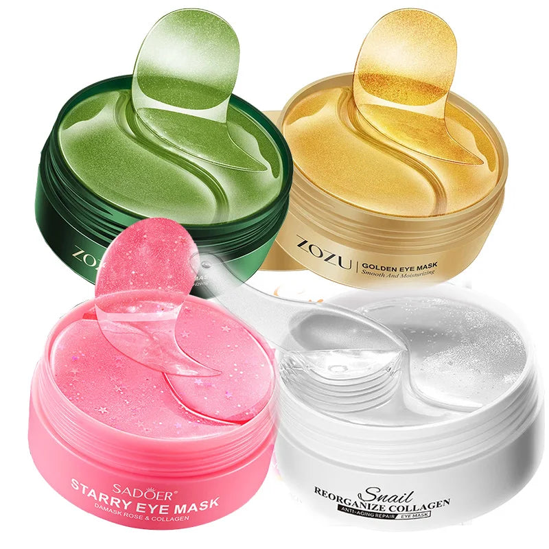 Goldene Hyaluronsäure-Augenpads