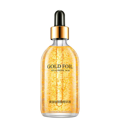 100 ml 24-Karat-Goldfolien-Essenz Feuchtigkeitsspendendes Gesichtsserum für geschmeidige Haut Gesichtsessenz für Dropshipping
