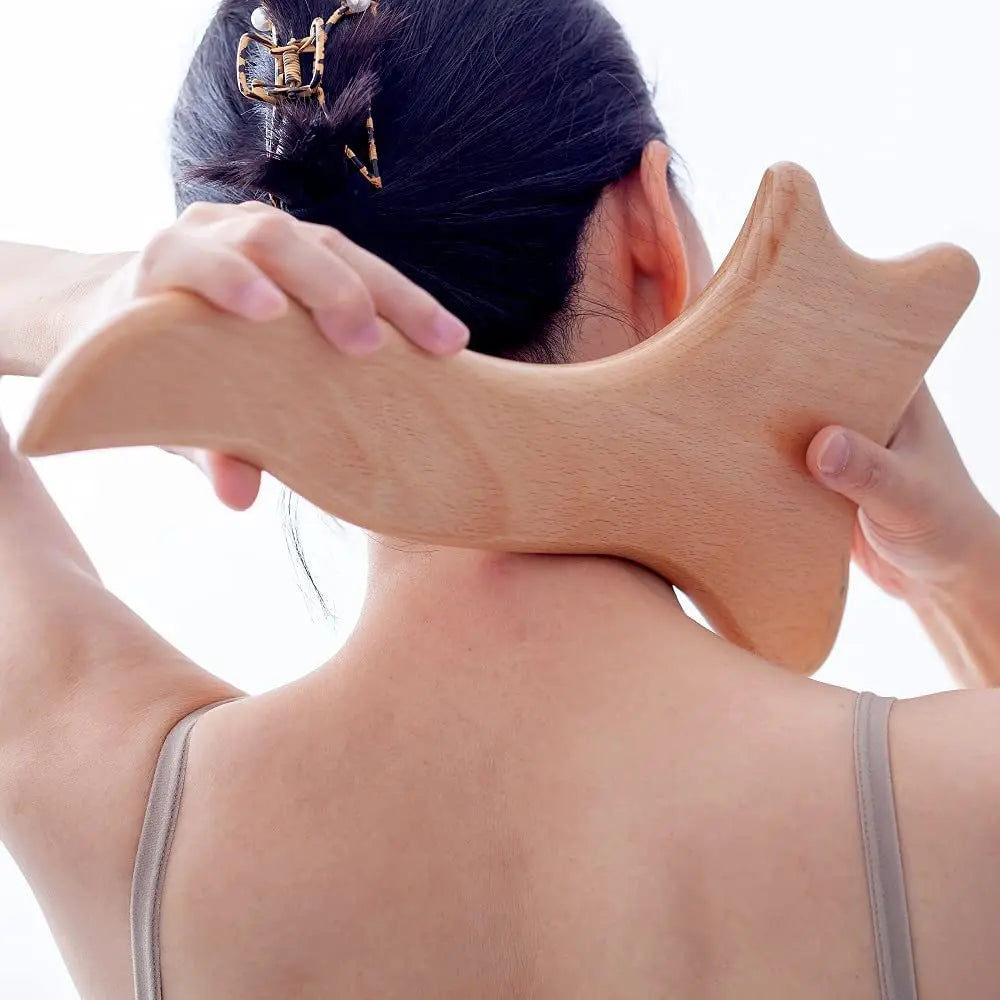 1 Stück Holzmassagegerät Maderoterapia Massageroller Anti-Cellulite Schlankheitsmassage Gua Sha Massagegerät für Körper, Rücken und Füße
