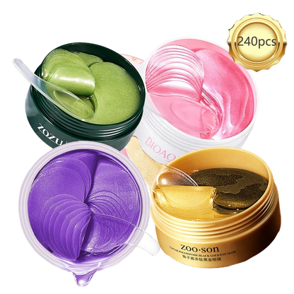 Goldene Hyaluronsäure-Augenpads