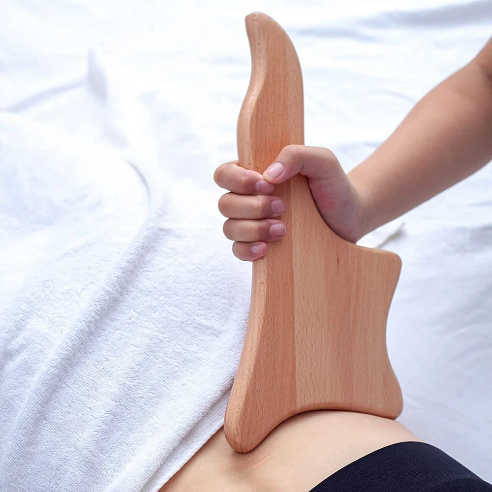 1 Stück Holzmassagegerät Maderoterapia Massageroller Anti-Cellulite Schlankheitsmassage Gua Sha Massagegerät für Körper, Rücken und Füße