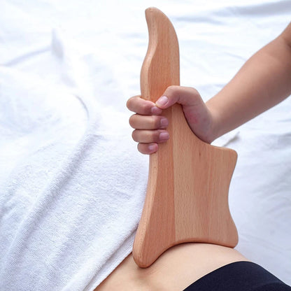 1 Stück Holzmassagegerät Maderoterapia Massageroller Anti-Cellulite Schlankheitsmassage Gua Sha Massagegerät für Körper, Rücken und Füße