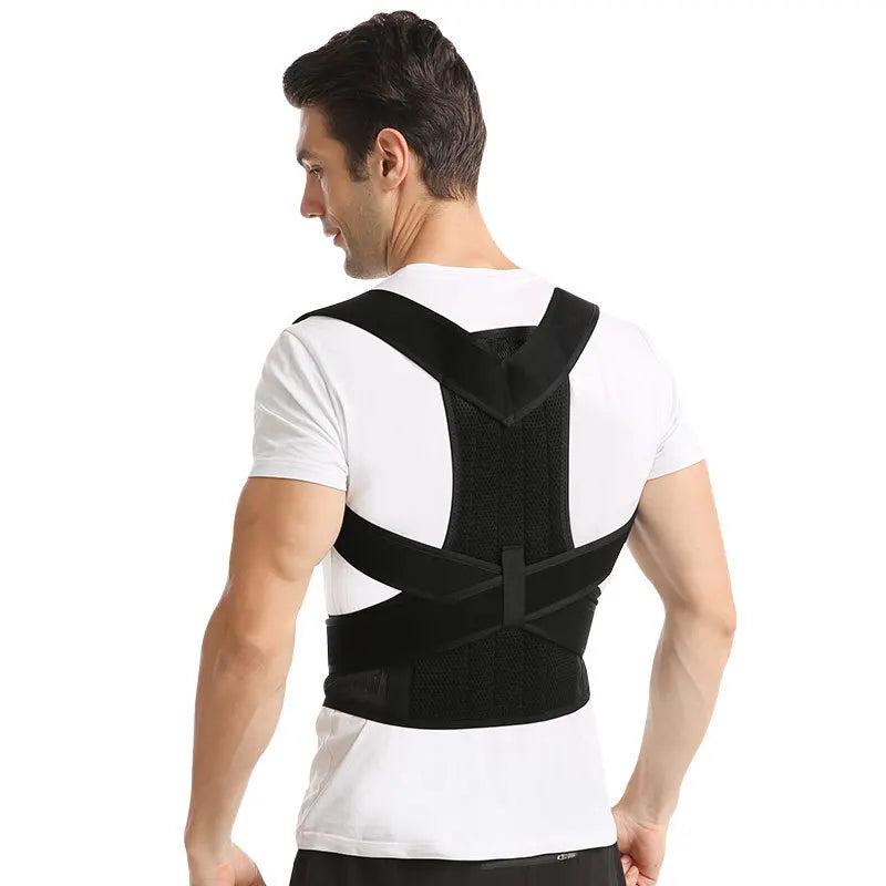 Haltungskorrigierender Rückenstützgurt - Anti-Buckel Schulterstütze für Männer &amp; Frauen