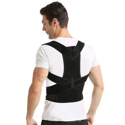 Haltungskorrigierender Rückenstützgurt - Anti-Buckel Schulterstütze für Männer &amp; Frauen