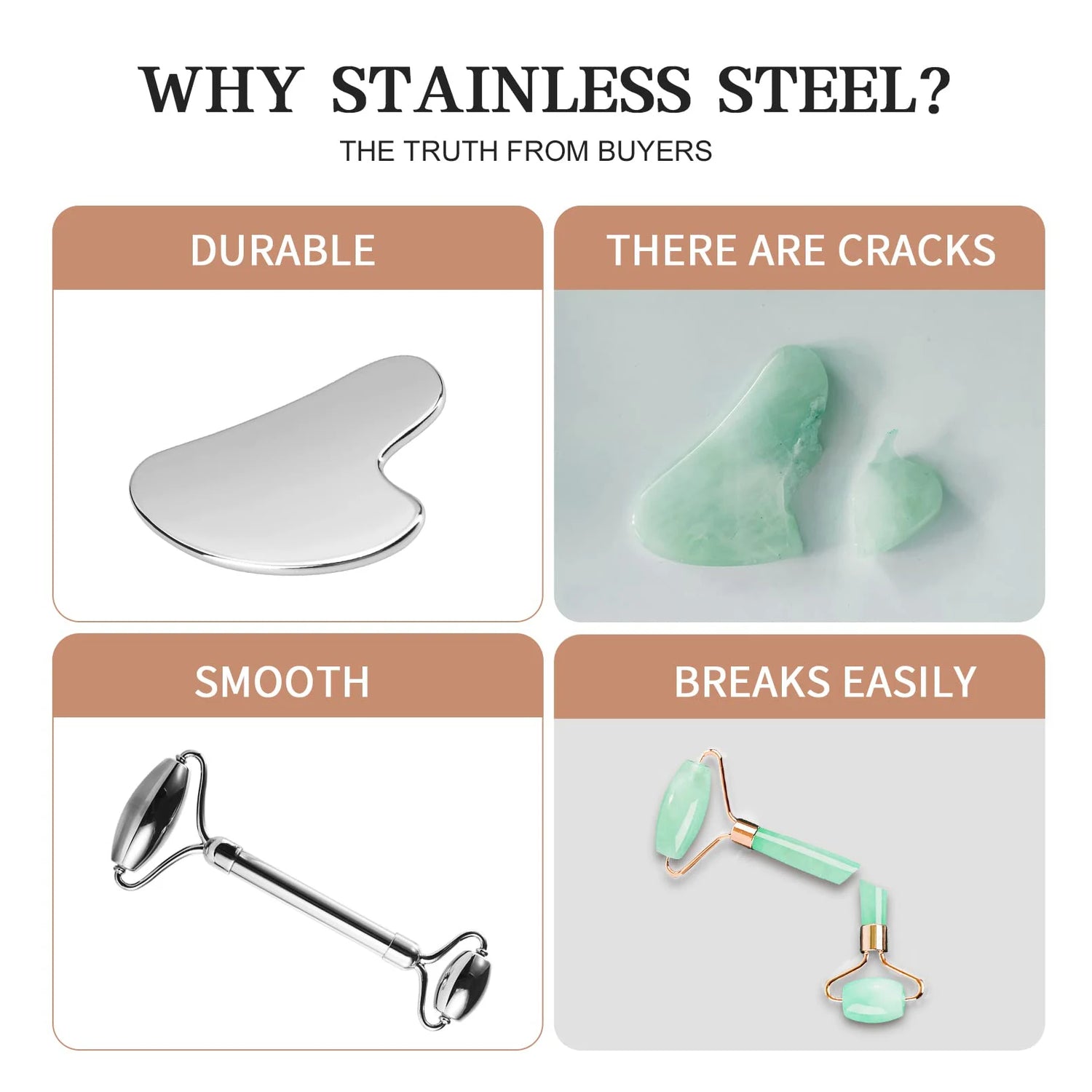 304 Stainless Steel Gua Sha Roller