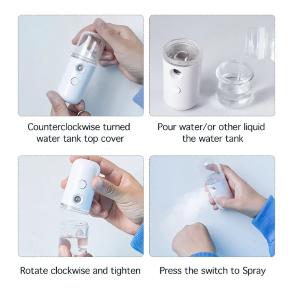 GlowMist Mini Facial Steamer