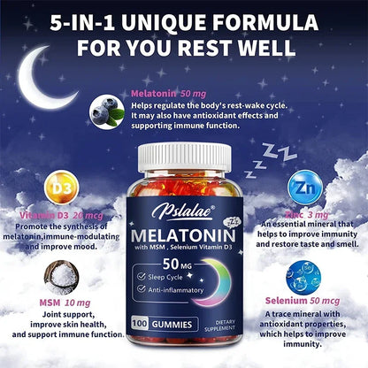 Melatonin-Gummibärchen für tiefen Schlaf