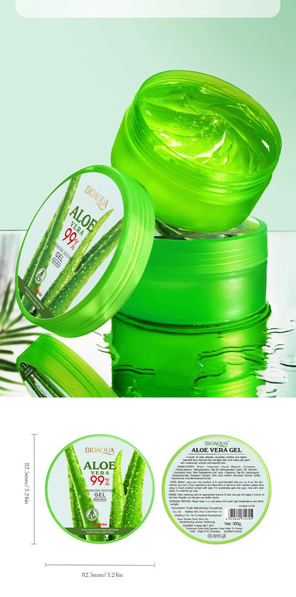 300 g BIOAQUA Feuchtigkeitsspendende und beruhigende Aloe Vera Gel Hautverjüngende Feuchtigkeitscreme für das Gesicht Schönheitspflege
