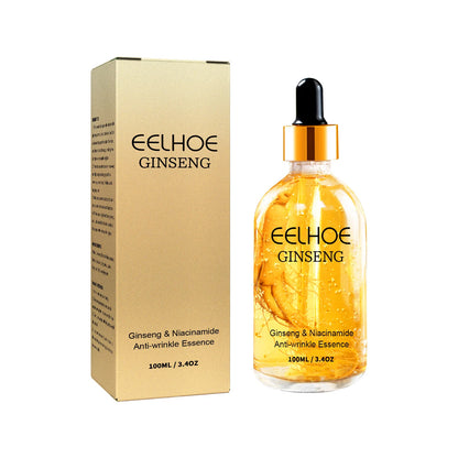 24-Karat-Gold-Ginseng-Serum, Anti-Falten-Wirkung, Straffung, Milderung feiner Linien, Aufhellung von Pigmentflecken, Hyaluronsäure, Nicotinamid, Gesichtsessenz