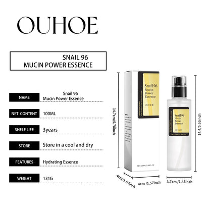 Snail 96 Mucin Power Essence – Mildert feine Linien – Feuchtigkeitsspendend, straffend, festigend, glättend, nährend, aufhellend – Hautpflege