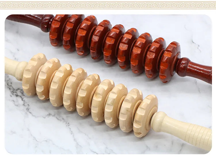 Wooden Muscle Relief Roller