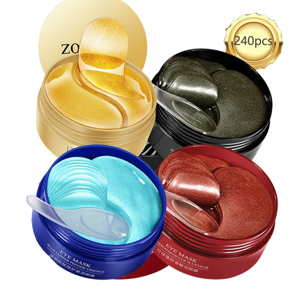 Goldene Hyaluronsäure-Augenpads